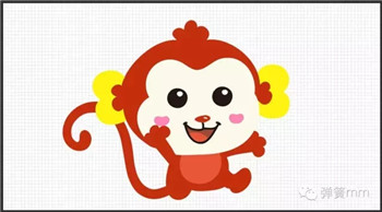 3号还可以画出一只超可爱的小猴子带您的孩子玩